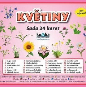 Květiny - Sada 24 karet - Petr Kupka
