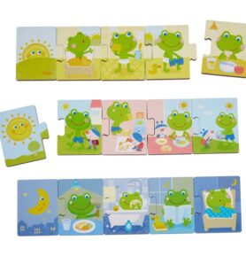 Puzzle výukové - Denní aktivity s počty, 15ks (Haba)