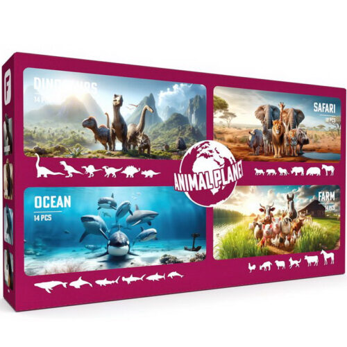 Faunica - Zvířátka set, Planeta zvířat 4 světy, 60ks