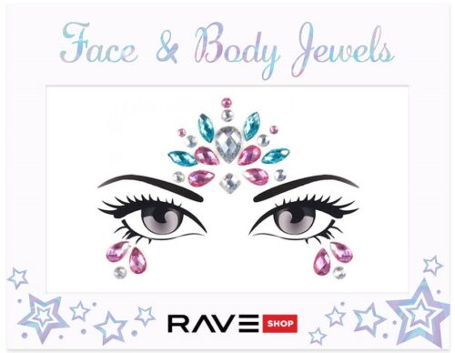 RAVE Samolepící kamínky na obličej 5.0 | Multicolor