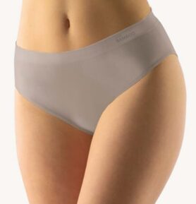Dámské kalhotky klasické GINA Bamboo 00038P šedohnědá S/M