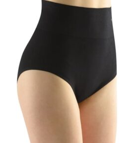 Dámské kalhotky klasické s vysokým pasem GINA Bamboo 00040P černá M/L