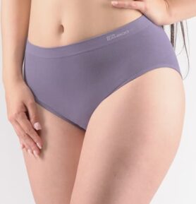Dámské kalhotky klasické GINA Bamboo 01002P kouřová bílá XL/XXL