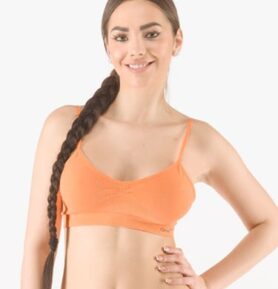 Dámský top s úzkými ramínky GINA 07010P tm. lososová M/L