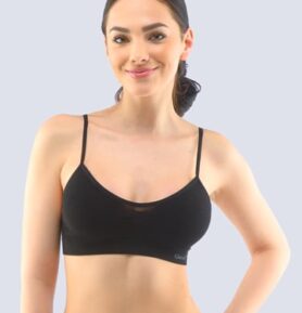 Dámský top s úzkými ramínky GINA 07010P černá S/M