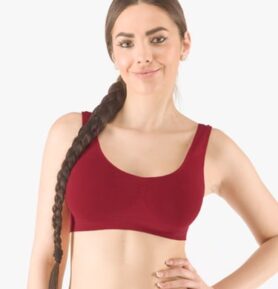 Dámská podprsenka se širokými ramínky GINA 07011P brandy S/M