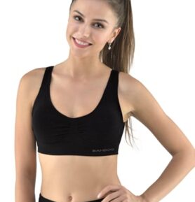 Dámská sportovní podprsenka s vycpávkami GINA 07014P černá XL/XXL