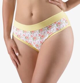 Dámské klasické kalhotky GINA 10277P šampaň maracuja L/XL