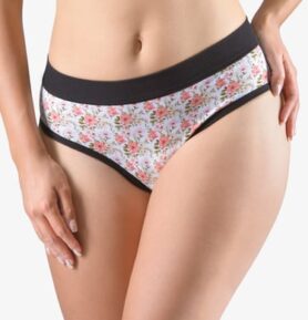 Dámské klasické kalhotky GINA 10277P černá maracuja L/XL