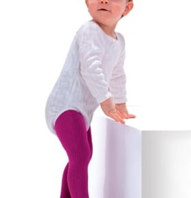 Dívčí punčocháče Puchatki KNITTEX růžová světlá 080/086