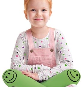 Dívčí punčocháče Smiley KNITTEX bílá 092/098