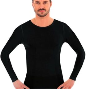 Pánské tričko Merino LS11600 BRUBECK grafit (šedá) M