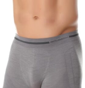 Pánské boxerky BX10430 BRUBECK merino šedá M