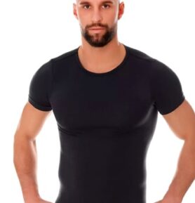 Pánské tričko Merino SS11030 BRUBECK grafit (šedá) XXL