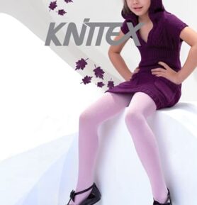 Dívčí punčocháče Agatka KNITTEX carmen (červená) 146/152