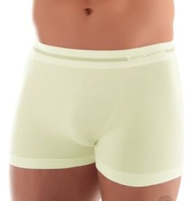 Pánské boxerky BX10430 BRUBECK merino šampaň (ecru) L