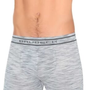 Pánské boxerky BX10780 BRUBECK fusion šedá světlá S