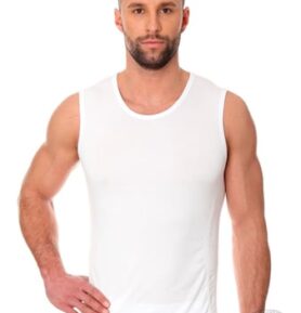 Pánské tílko Cotton SL00068A BRUBECK bílá L