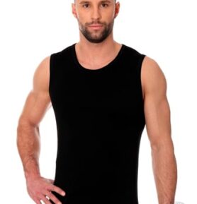 Pánské tílko Cotton SL00068A BRUBECK černá L