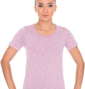 Dámské tričko krátký rukáv SS11570 BRUBECK fusion růžová (pink) M