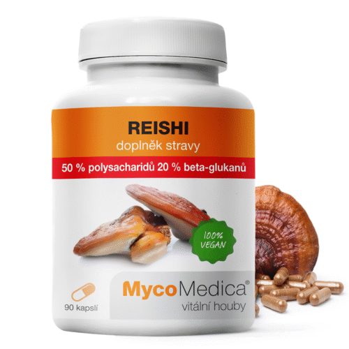 MycoMedica Reishi 50 % - Lesklokorka lesklá 90 kapslí