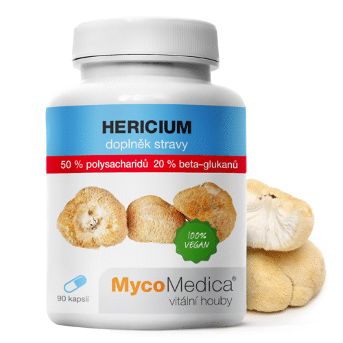 MycoMedica  Hericium 50 % - Korálovec ježatý 90 kapslí