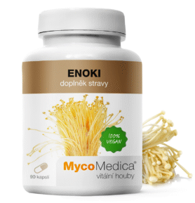 MycoMedica  Enoki - Penízovka sametonohá 90 kapslí