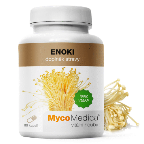 MycoMedica  Enoki - Penízovka sametonohá 90 kapslí