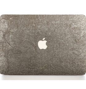 WoodWe Horní krycí fólie z pravého kamene Stříbrný kámen pro Macbook Air 11"