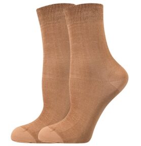 Dámské punčochové ponožky COTTON socks 60 DEN beige 35-38 (23-25)