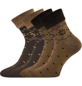 Ponožky FROTANA caffee brown 35-38 (23-25)
