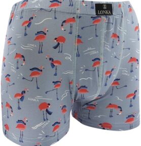 Pánské boxerky KEVIN plameňáci XXL