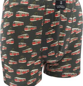 Pánské boxerky KEVIN tramvaje XL