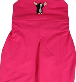 Dětské tepláky s laclem a obrázkem KRTEČKA KR 789 magenta 62