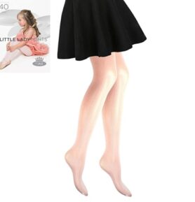 Dětské punčochové kalhoty LITTLE LADY TIGHTS 40 DEN bianco 134-140