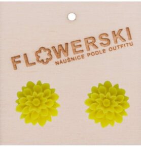 Náušnice - FLOWERSKI YELLOW NEON YELLOW NEON