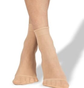 Punčochové ponožky NYLON SOCKS 20 DEN / 2 páry camel uni