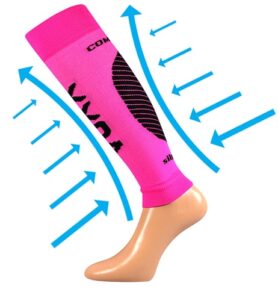 Bandáž VoXX PROTECT LÝTKO neon růžová S-M