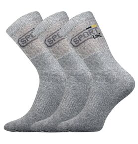 Ponožky SPOT 3 pack světle šedá 39-42 (26-28)