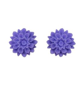 Náušnice - FLOWERSKI VIOLET VIOLET