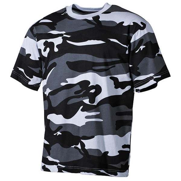 Triko kr.rukáv bavlněné US SKY BLUE CAMO vel. M