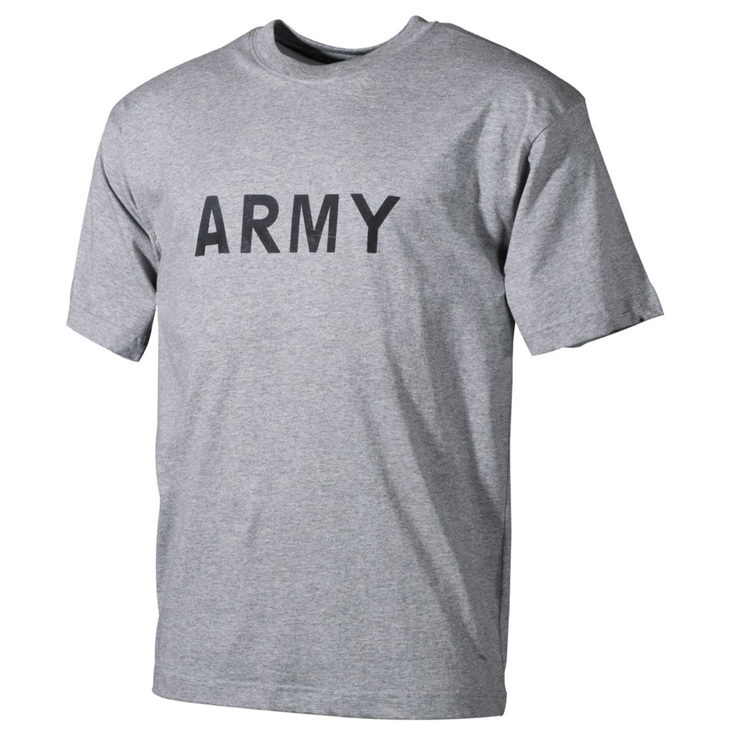 Triko US ARMY ŠEDÉ vel. 3XL
