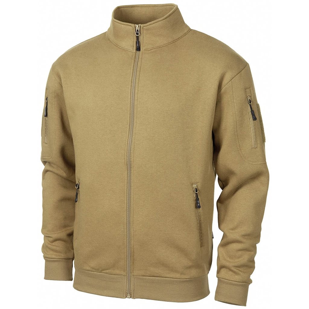 Mikina za zip TACTICAL COYOTE vel. 4XL