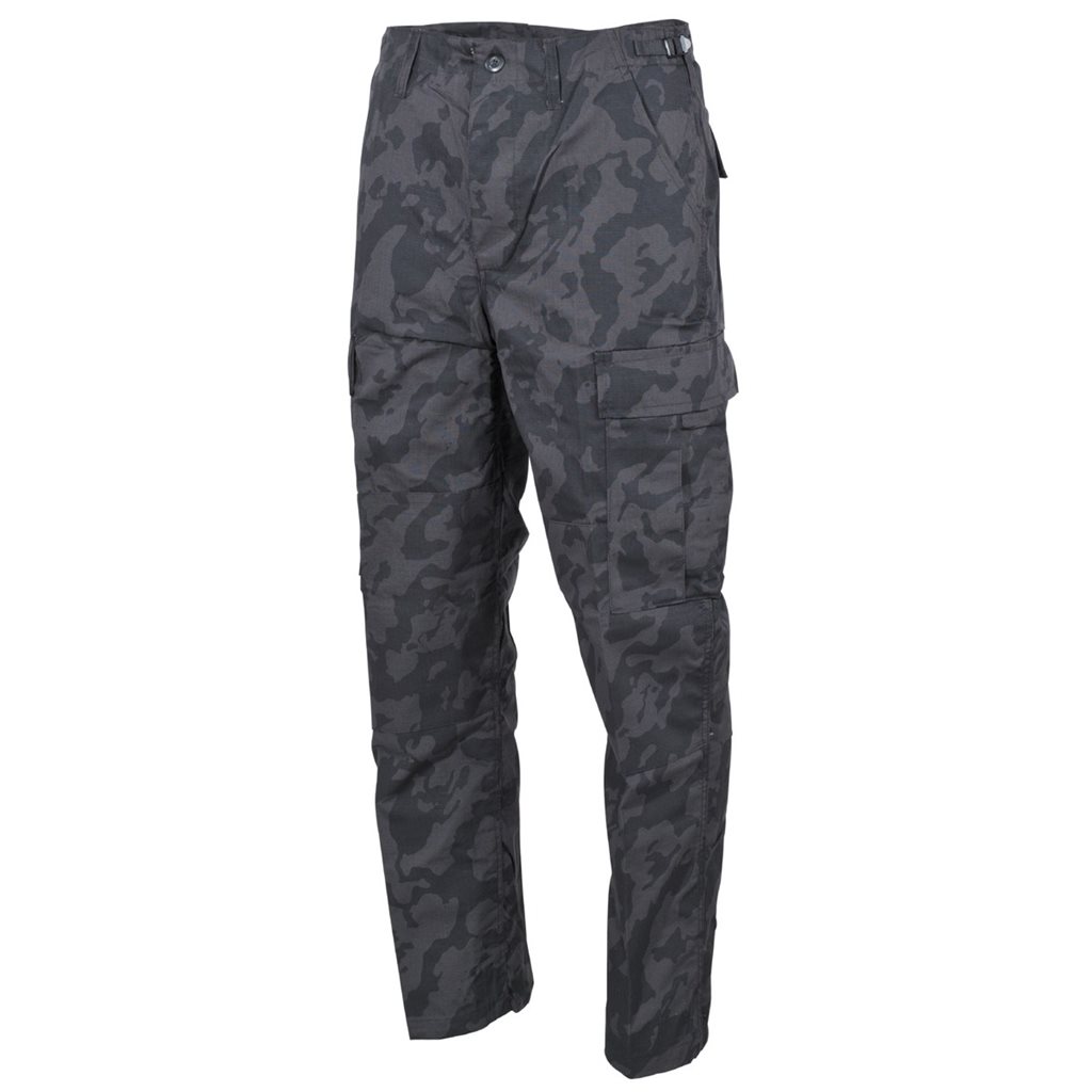 Kalhoty US střih BDU rip-stop NIGHTCAMO vel. M