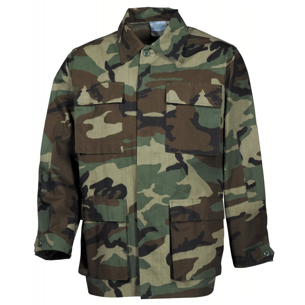 Blůza US střih BDU rip-stop WOODLAND vel. L