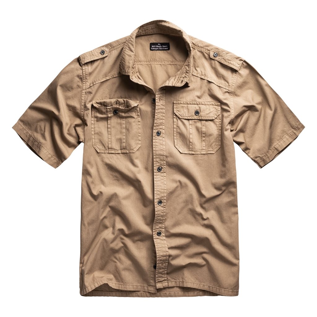 Košile M65 BASIC s krátkým rukávem KHAKI vel. XL
