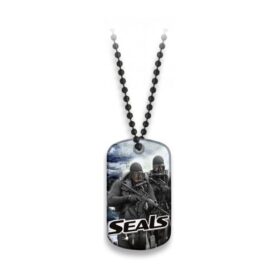 Albainox známka identifikační SEALS s řetízkem