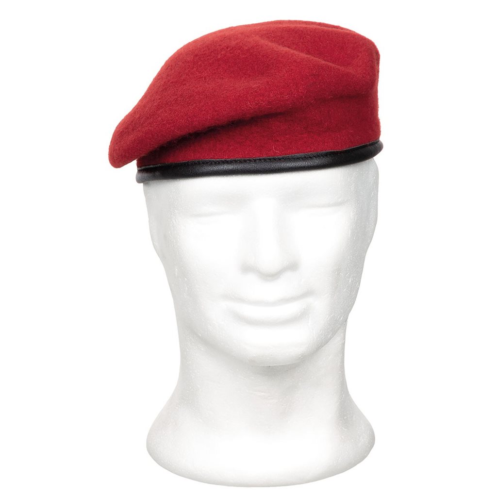 Baret COMMANDO korálově ČERVENÝ vel. 56