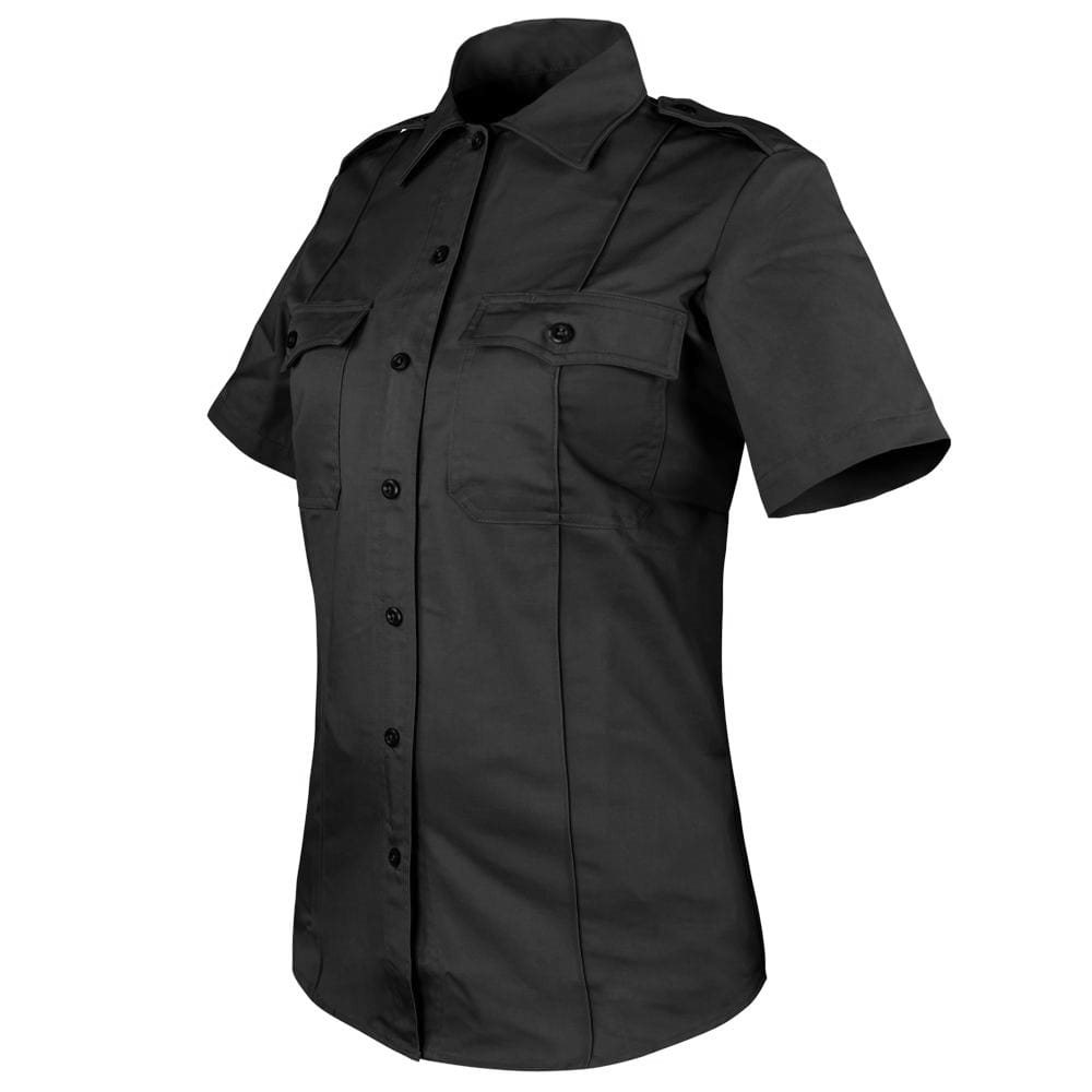 Košile dámská CLASS UNIFORM krátký rukáv ČERNÁ vel. M