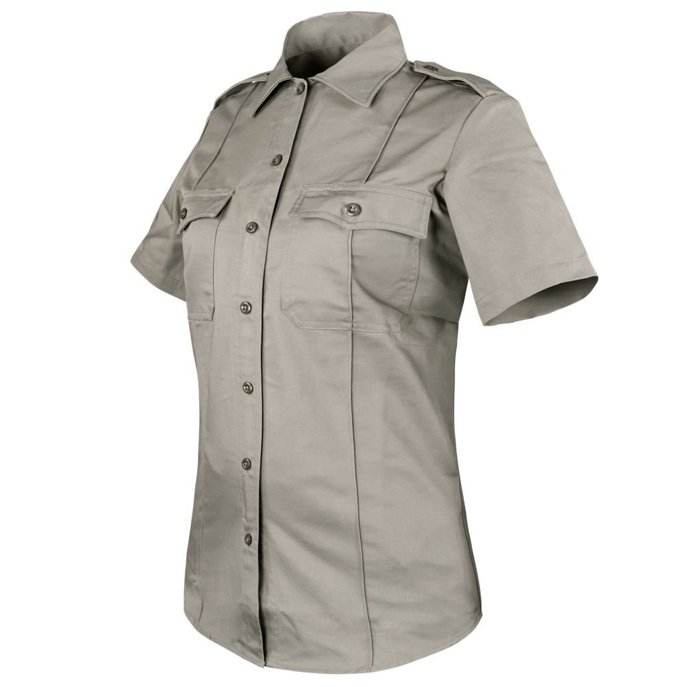 Košile dámská CLASS UNIFORM krátký rukáv SILVER TAN vel. S